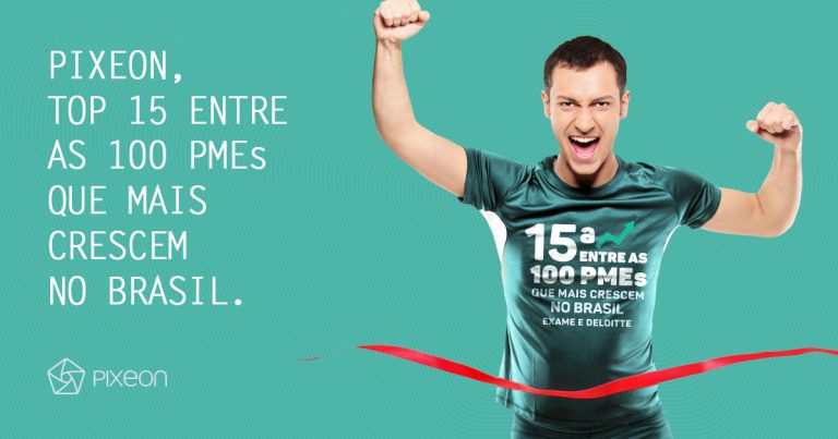Pixeon, top 15 entre as 100 PMEs que mais crescem no Brasil.